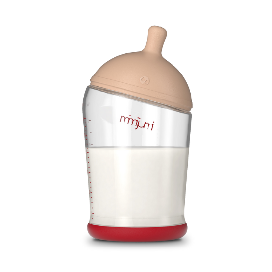 Mimijumi's Very Hungry Baby Bottle with Advanced Flow Nipple - (8oz)